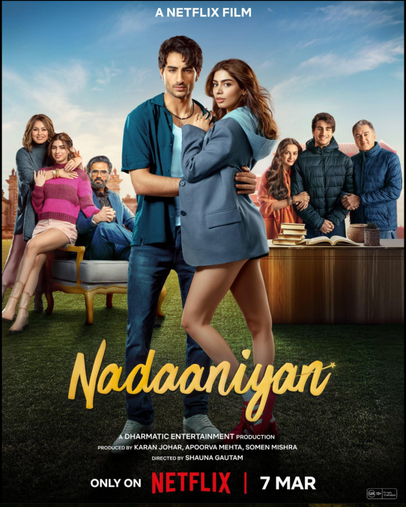Nadaaniyan movie review, netflix movie, bollywood, hindi movie review, karan johar